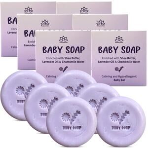Lavender Chamomile Baby Soap Bars Set of 6